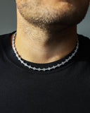 HONEYCOMB CHAIN - WHITE GOLD