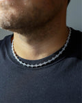 HONEYCOMB CHAIN - WHITE GOLD