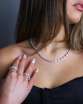 HONEYCOMB CHAIN - WHITE GOLD