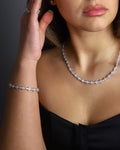 HONEYCOMB BRACELET - 3MM WHITE GOLD