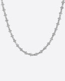 HONEYCOMB CHAIN - WHITE GOLD