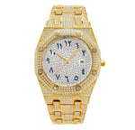 Diamond AP Arabic Watch in Yellow Gold