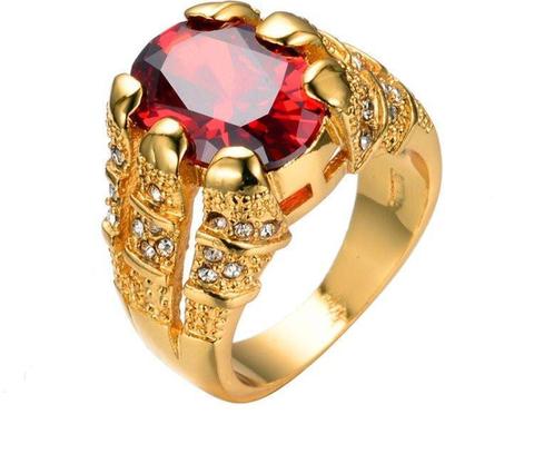 RUBY KING 10K GOLD RING