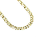 13MM CURVED DIAMOND CUBAN LINK CHAIN *NEW*