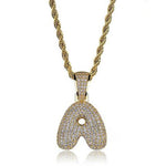 ICED MICRO DIAMOND BUBBLE LETTER CHAIN *NEW*