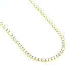 4MM DIAMOND 4-PRONGED TENNIS CHAIN IN GOLD *NEW*