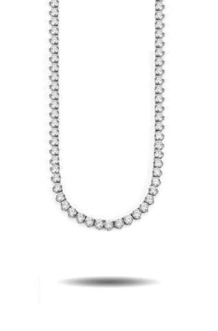 4MM DIAMOND 4-PRONGED TENNIS CHAIN IN WHITE GOLD *NEW*