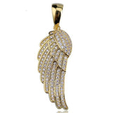 AA+ Paved Angel Wing Necklace