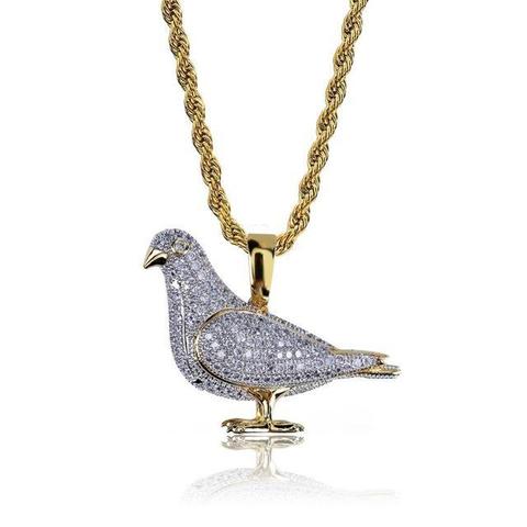 MICRO DIAMOND PIGEON NECKLACE