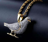 MICRO DIAMOND PIGEON NECKLACE