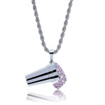 MICRO DIAMOND CREAM NECKLACE (GOLD OR SILVER) *NEW*