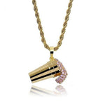 MICRO DIAMOND CREAM NECKLACE (GOLD OR SILVER) *NEW*