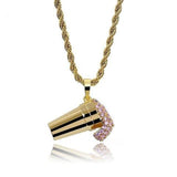 MICRO DIAMOND CREAM NECKLACE (GOLD OR SILVER) *NEW*