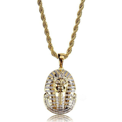 MICRO DIAMOND PHARAOH NECKLACE