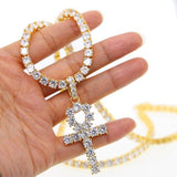 AA+ ANKH // TENNIS CHAIN IN YELLOW GOLD *BUNDLE DEAL*