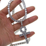 AA+ ANKH // TENNIS CHAIN IN WHITE GOLD *BUNDLE DEAL*