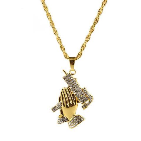 Nostalgic Praying Hands Necklace