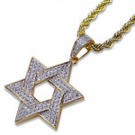 Flooded Star Of David Necklace