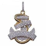 MICRO PAVED ANCHOR PENDANT