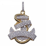 MICRO PAVED ANCHOR PENDANT