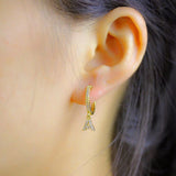 Custom Letter Micro Diamond Earrings *NEW*