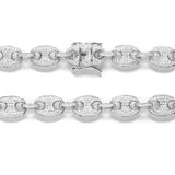 DIAMOND LINK CHAIN IN WHITE GOLD *NEW*