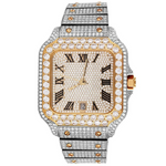 Moissanite Two Tone Rose Gold Luxury Watch