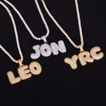 CUSTOM BUBBLE LETTER NECKLACES