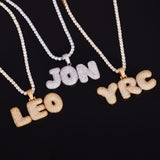 CUSTOM BUBBLE LETTER NECKLACES