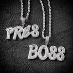 Custom Baguette Name Necklace