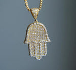 MICRO HAMSA HAND NECKLACE