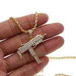 MICRO DIAMOND UZI NECKLACE