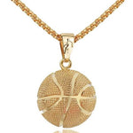 GOLD BASKETBALL NECKLACE