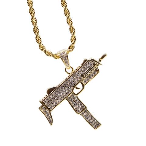 MICRO DIAMOND UZI NECKLACE