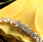 4MM DIAMOND BUTTERCUP TENNIS CHAIN IN GOLD *NEW*