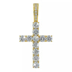MICRO DIAMOND CROSS NECKLACE