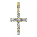 MICRO DIAMOND CROSS NECKLACE