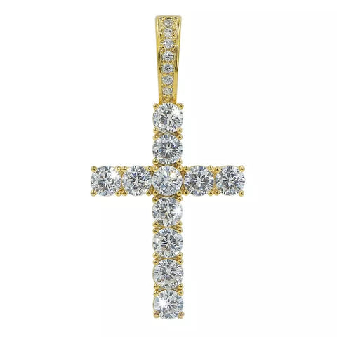 MICRO DIAMOND CROSS NECKLACE