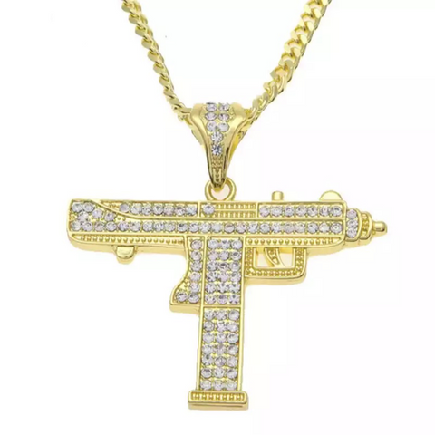 MICRO DIAMOND UZI NECKLACE