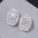 Multi Diamond White Gold Earrings