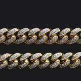 12MM CURVED DIAMOND CUBAN LINK CHAIN *NEW