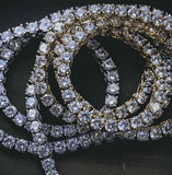 4MM DIAMOND 4-PRONGED TENNIS BRACELET IN GOLD