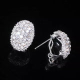 Multi Diamond White Gold Earrings