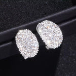 Multi Diamond White Gold Earrings