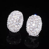 Multi Diamond White Gold Earrings