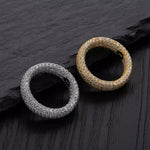 .925 Silver Embedded Diamond Ring