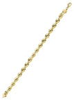 Solid 14k Gold Rope Bracelet
