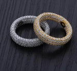 .925 Silver Embedded Diamond Ring