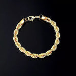 14k Yellow Gold Rope Bracelet