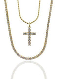 DIAMOND TENNIS // CROSS SET - GOLD *NEW*